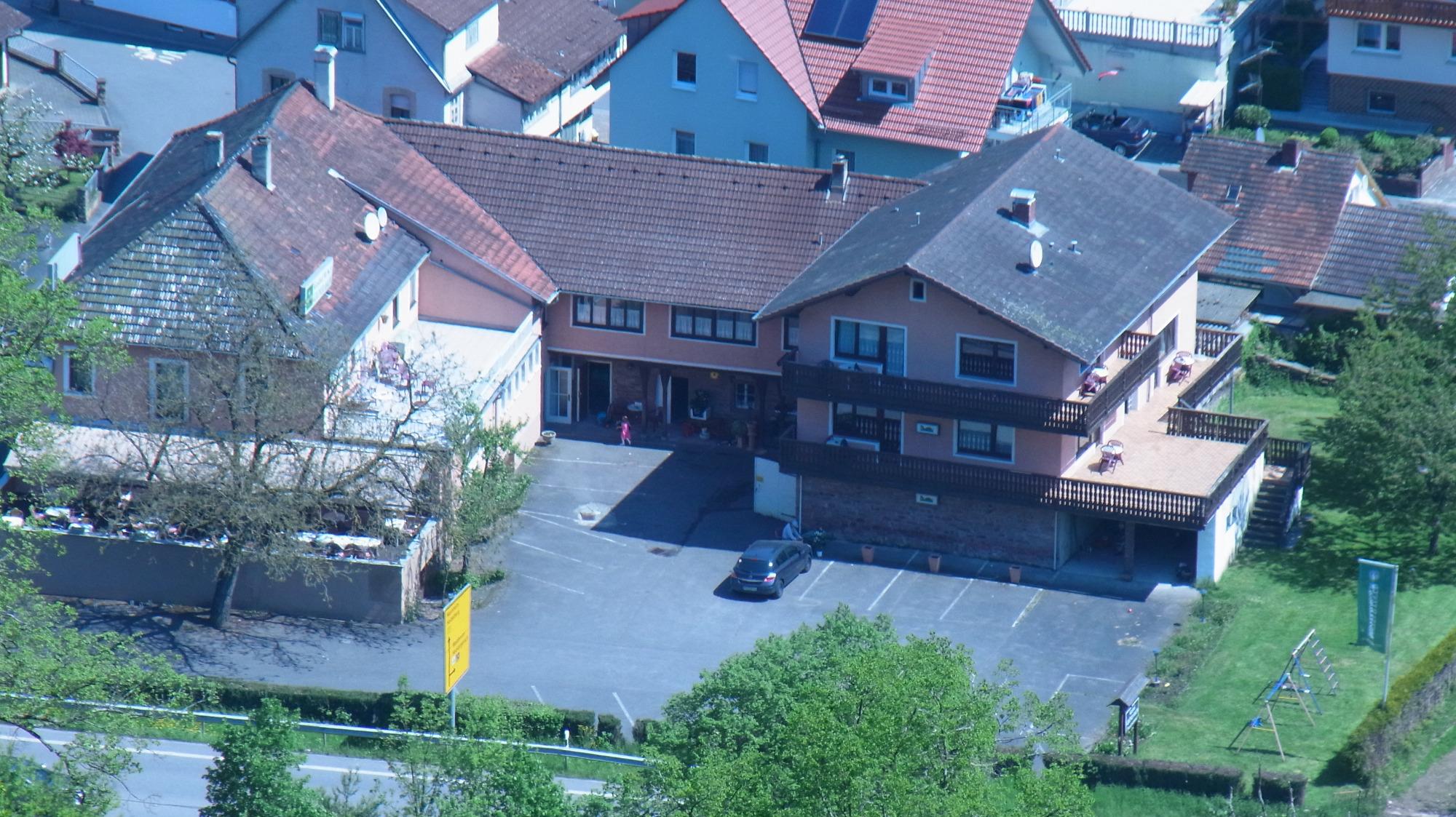 Hotel- Restaurant Grüner Baum-浴室