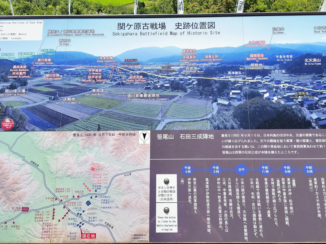 Sasaosan Mitsunari Ishida Jinato-关原町必去景点