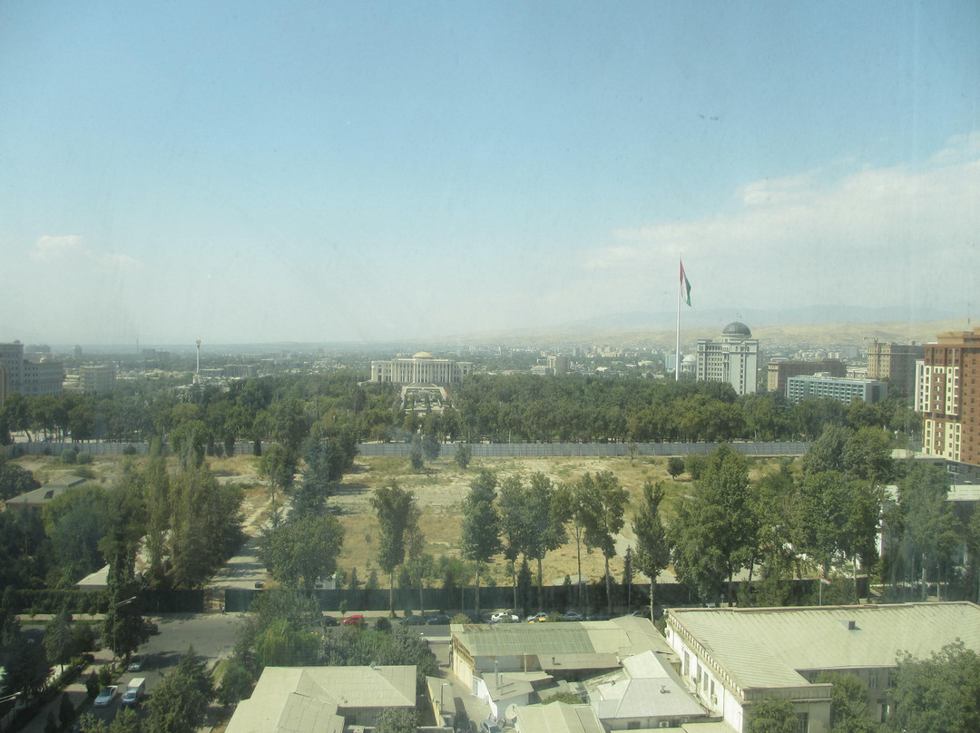 Flagpole with the Flag of Tajikistan-杜尚别必去景点