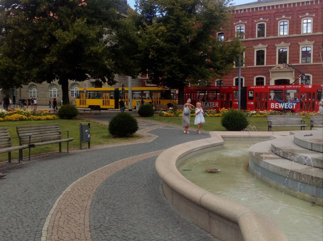 Postplatz mit Muschelminna-Brunnen-格尔利茨必去景点