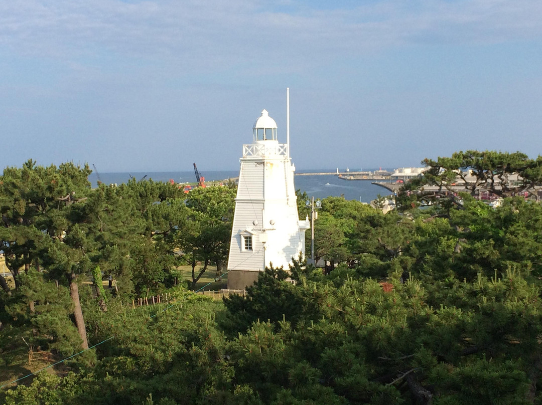 Wooden Hexagonal Lighthouse-酒田市必去景点