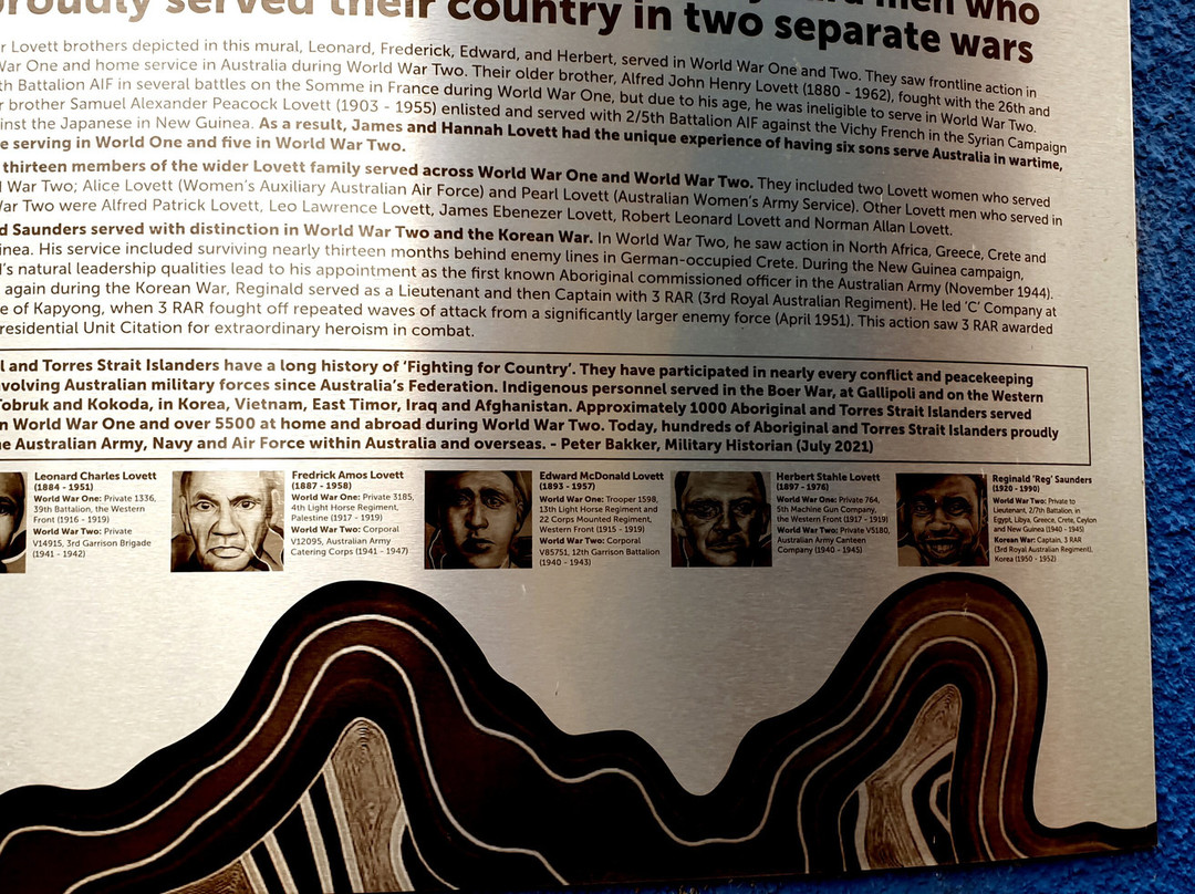 Gunditjmara War Memorial Mural Heywood景点图片