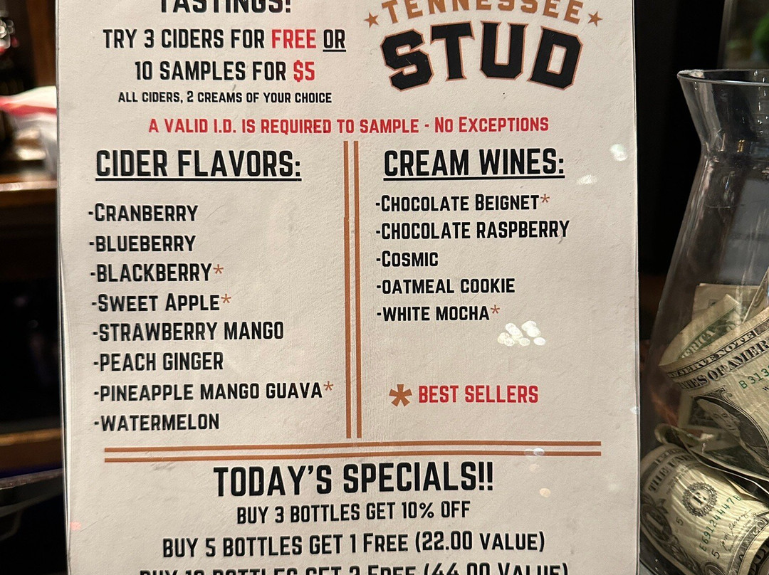 Tennessee Stud Cider - Gatlinburg-盖林柏格必去景点