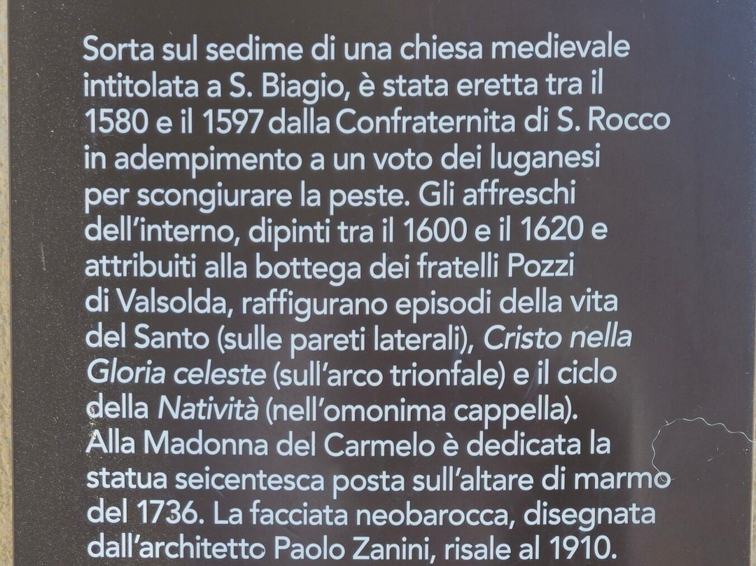 Chiesa San Rocco-卢加诺必去景点