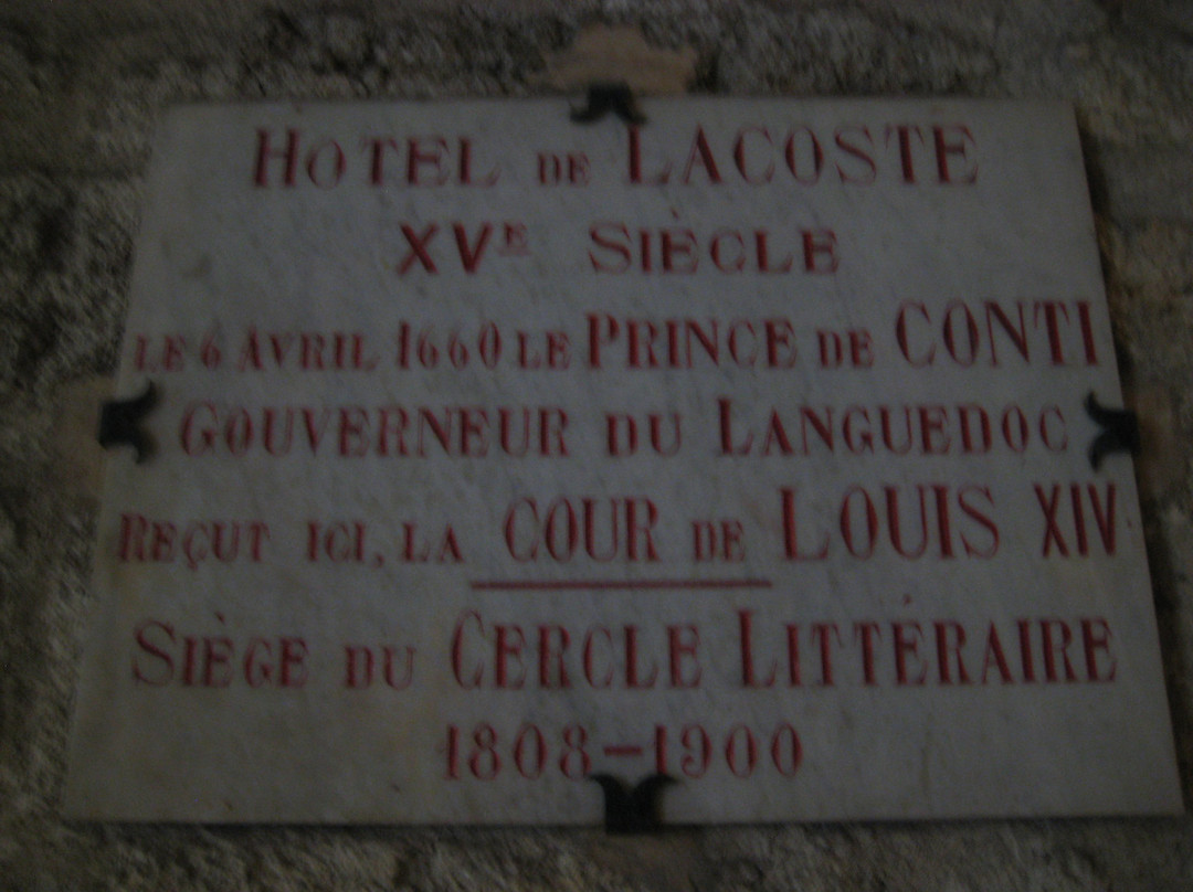 Hotel des Barons de Lacoste-佩兹纳斯必去景点