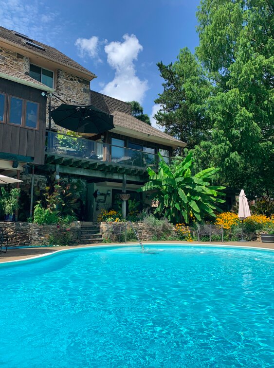 Alpenhof Bed & Breakfast-泳池