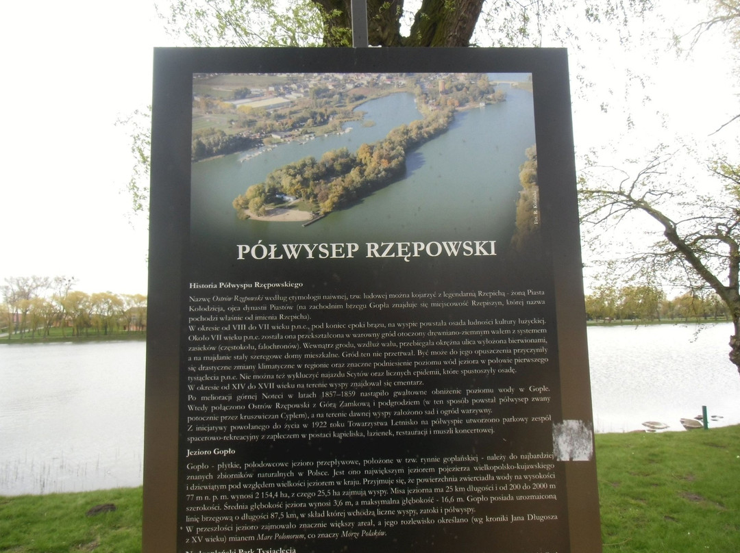 Bathing resort on the Rzepowo peninsula in Kruszwica