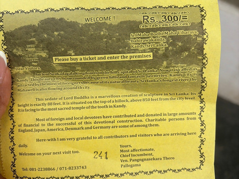 Private Tour Driver Sri Lanka-康提必去景点