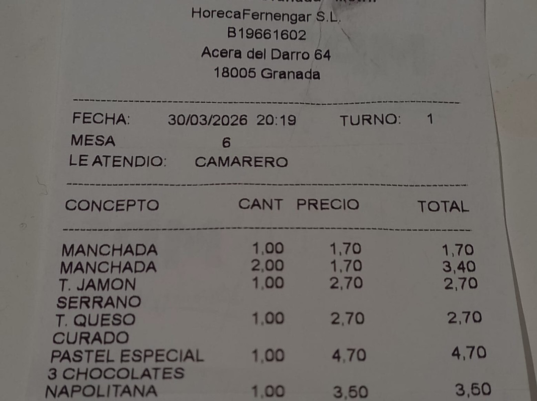 Cafetería Artesanos de Granada - Motril主图