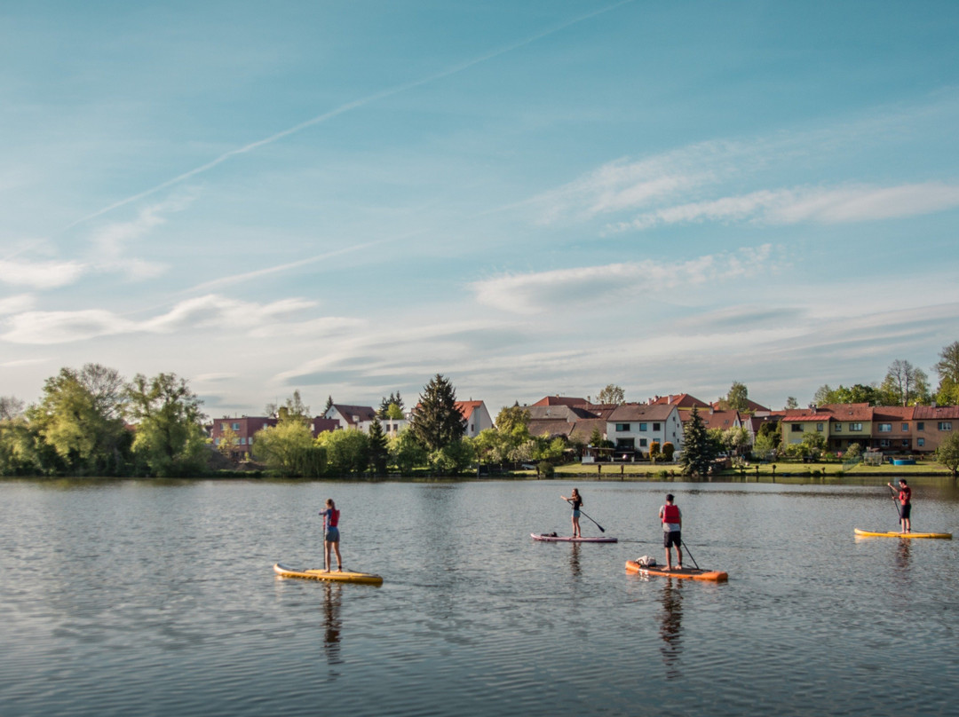Paddleboarding in Telč-泰尔奇必去景点