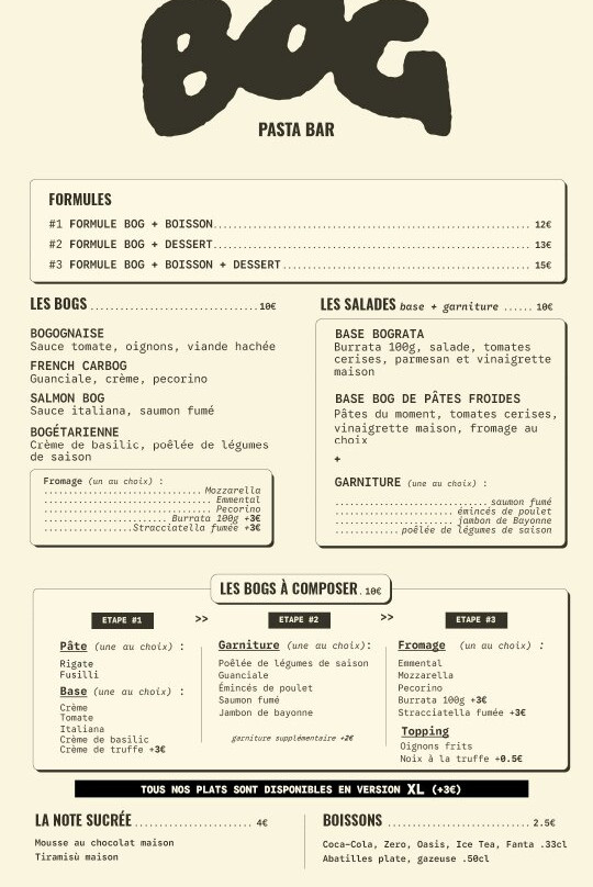 BOG - Pasta Bar