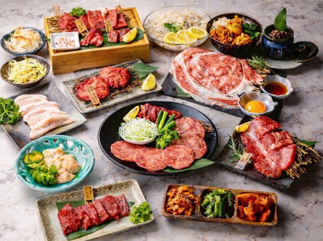 厚切牛舌＆黑毛和牛 烤肉 心
