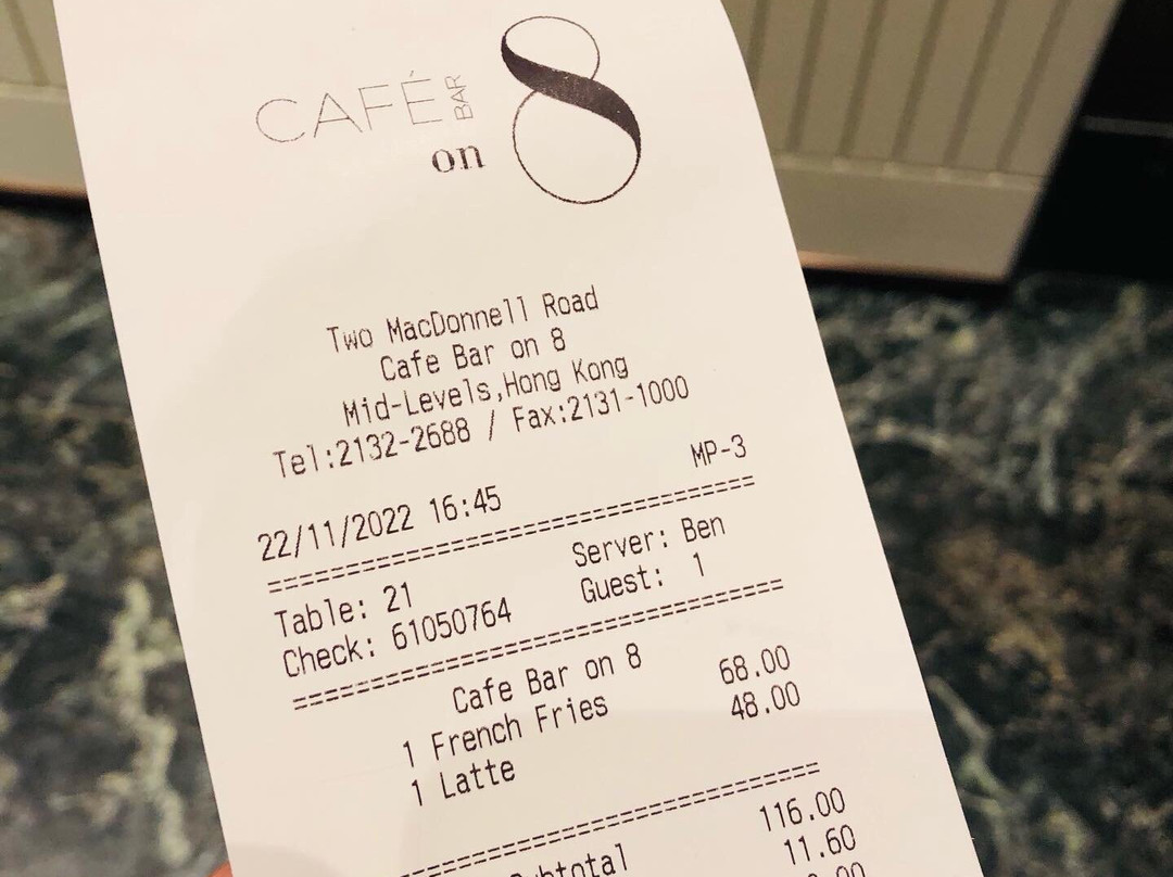 Cafe Bar on 8