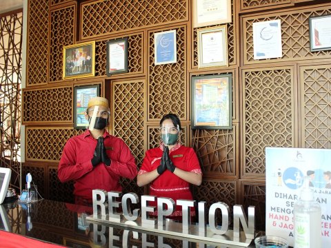 望加锡加马拉酒店-浴室