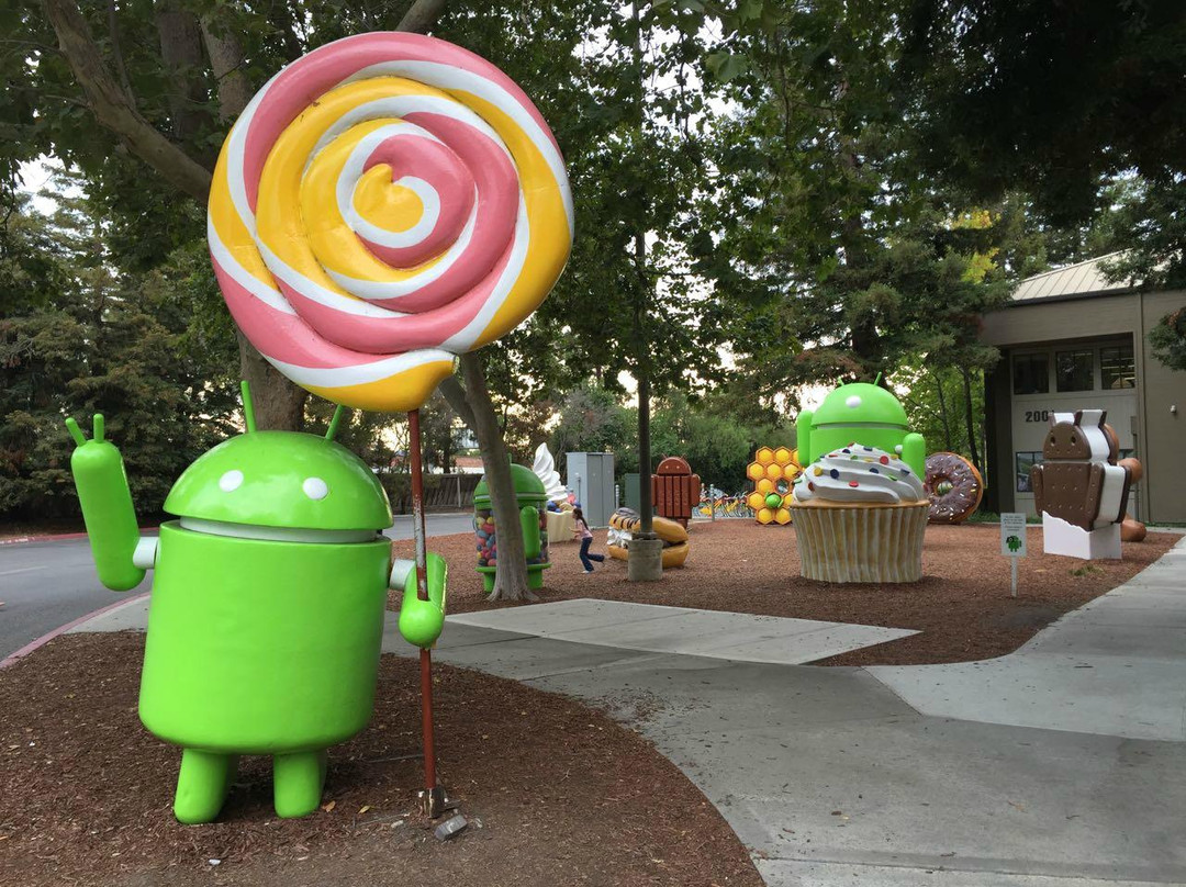 谷歌安卓草坪塑像园-山景城必去景点