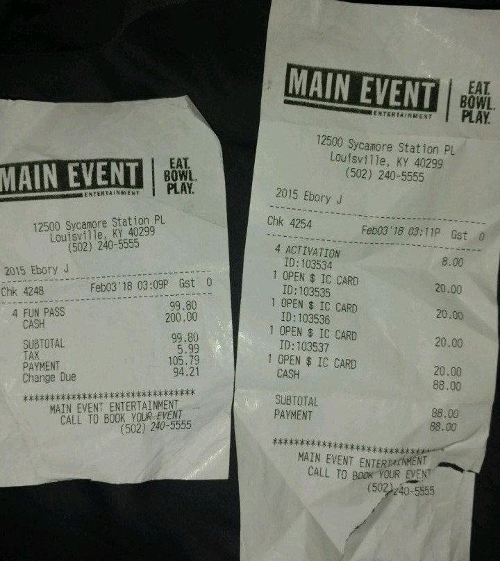 Main Event Entertainment-路易斯维尔必去景点