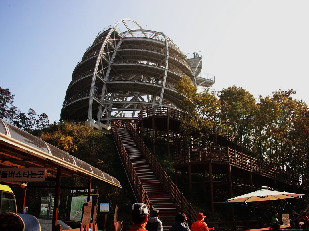 Mancheonha Skywalk-丹阳郡必去景点