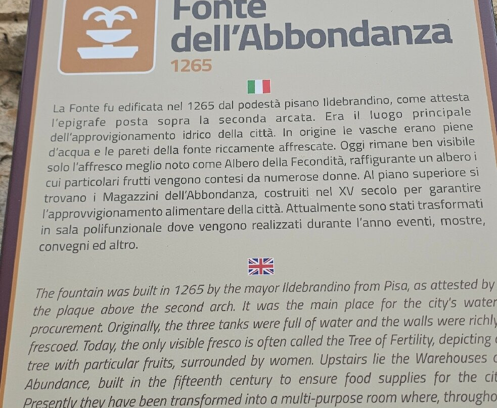 Fonti dell'Abbondanza景点图片