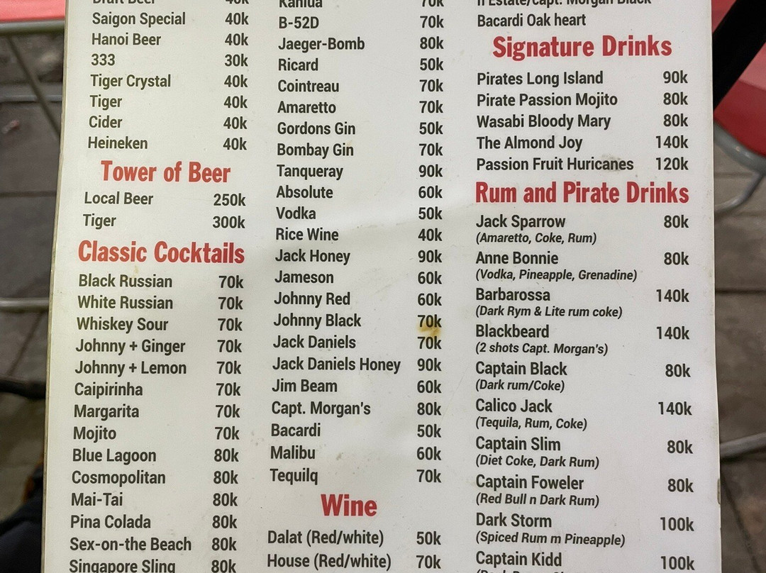 King Pirates Pub-河内必去景点