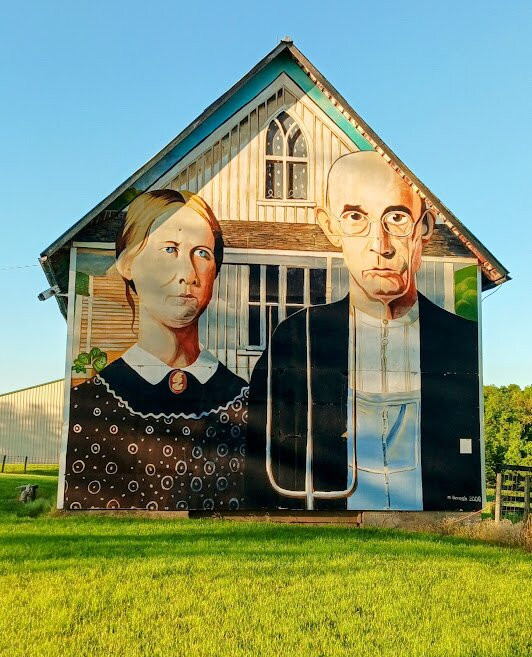 American Gothic Barn-Mount Vernon必去景点