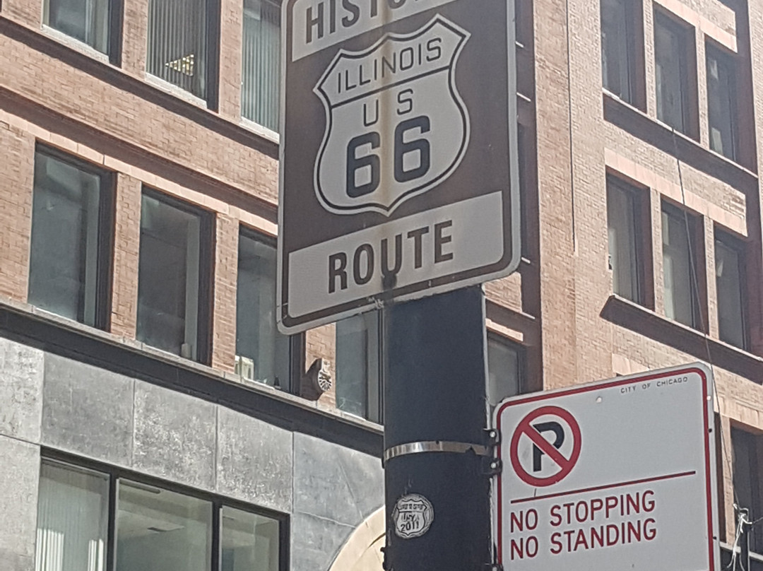Route 66 End Sign-芝加哥必去景点