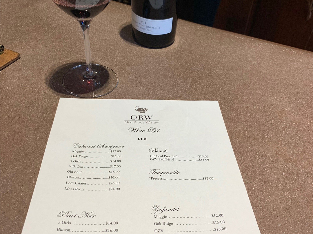 Oak Ridge Winery-洛迪必去景点
