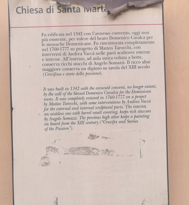 Parrocchia di Santa Marta-Talana必去景点