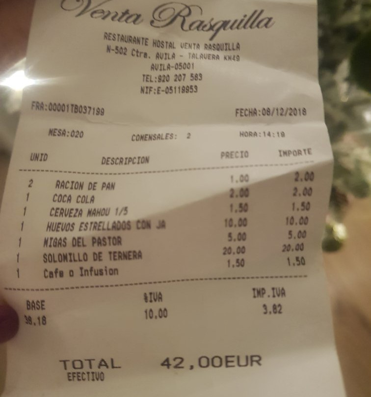 Venta Rasquilla主图