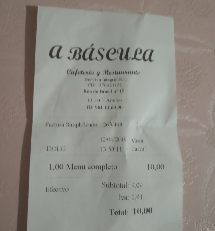 Restaurante Cafeteria A Báscula