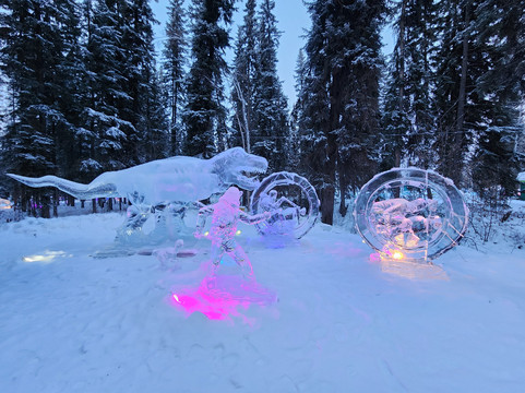 Ice Alaska Ice Park-费尔班克斯必去景点