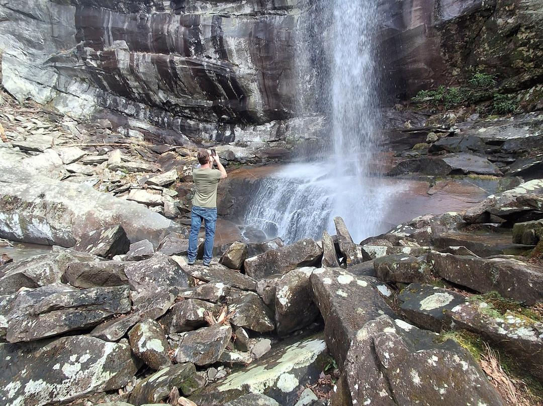 Rainbow Falls Trail-大雾山国家公园必去景点