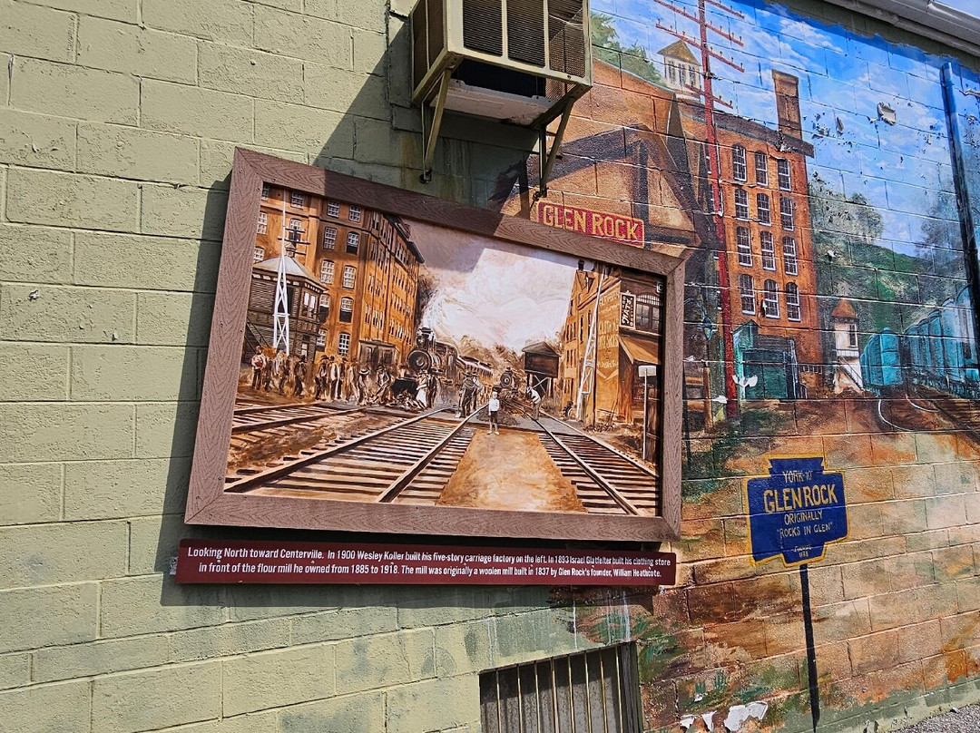 Trains, Grains, and More Trains Mural