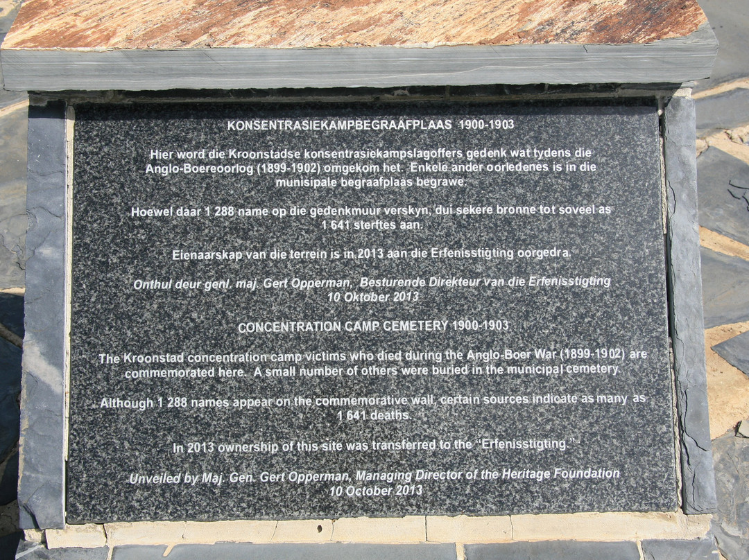 Boer War Concentration Camp Cemetery-Kroonstad必去景点