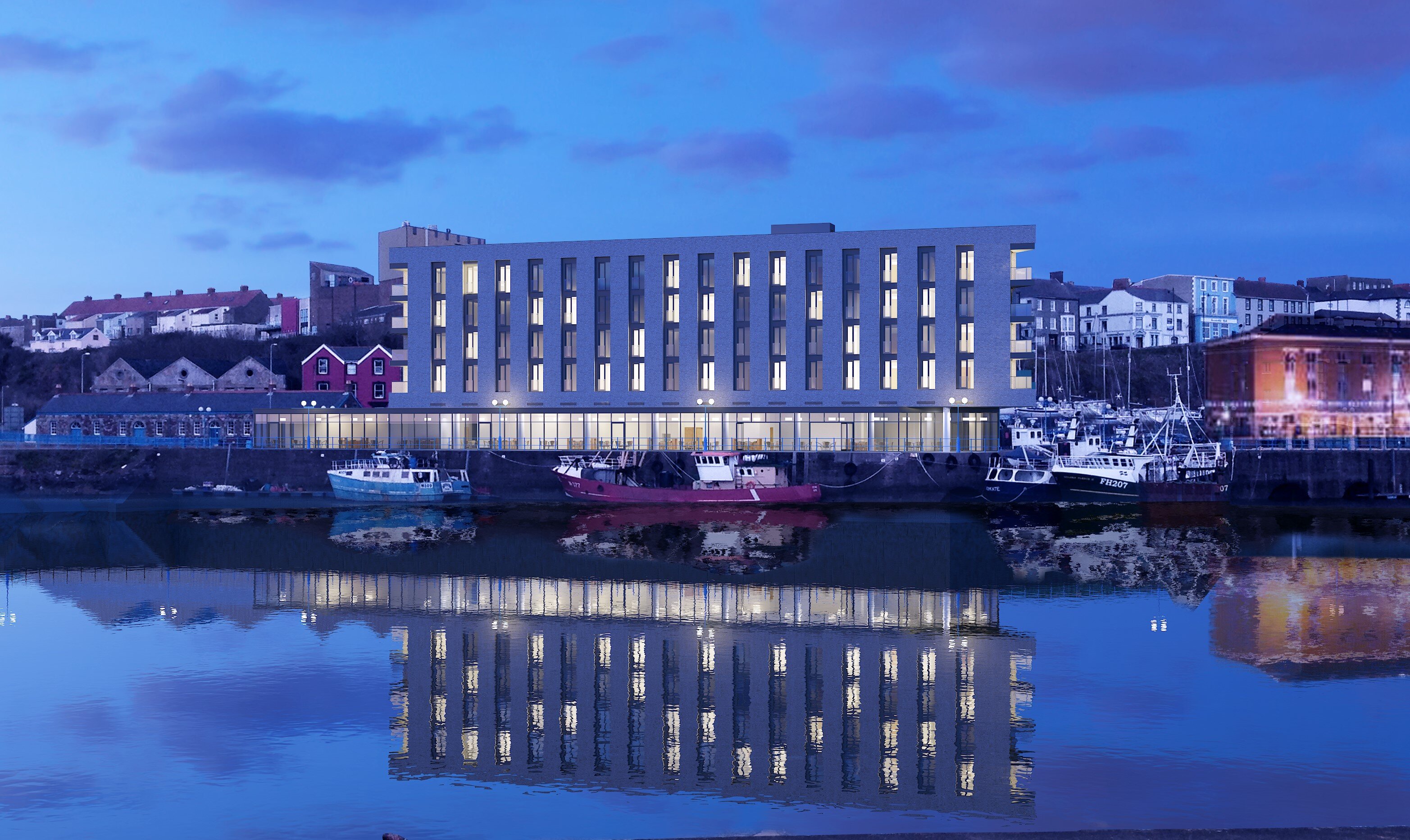 Tŷ Milford Waterfront-浴室