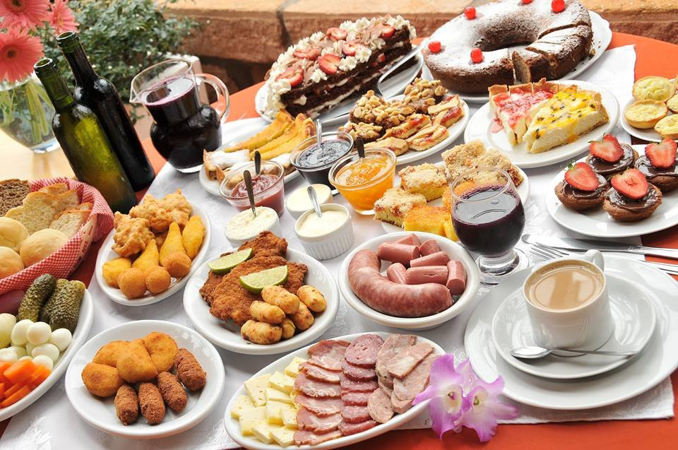 Nova Petropolis餐馆和美食-Café Colonial Recanto dos Plátanos