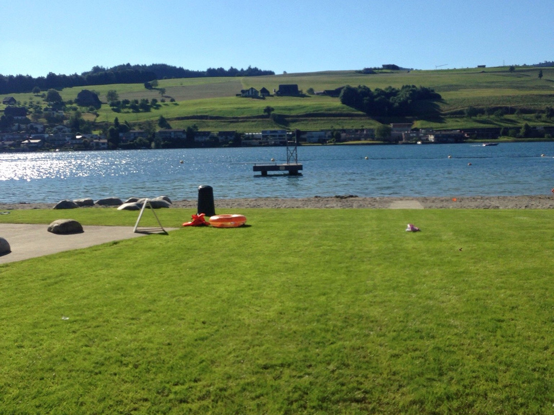 Seebad Mit Strand Am Vierwaldstattersee-屈斯纳赫特瑞吉必去景点