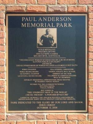 Paul Anderson Memorial Park-Toccoa必去景点