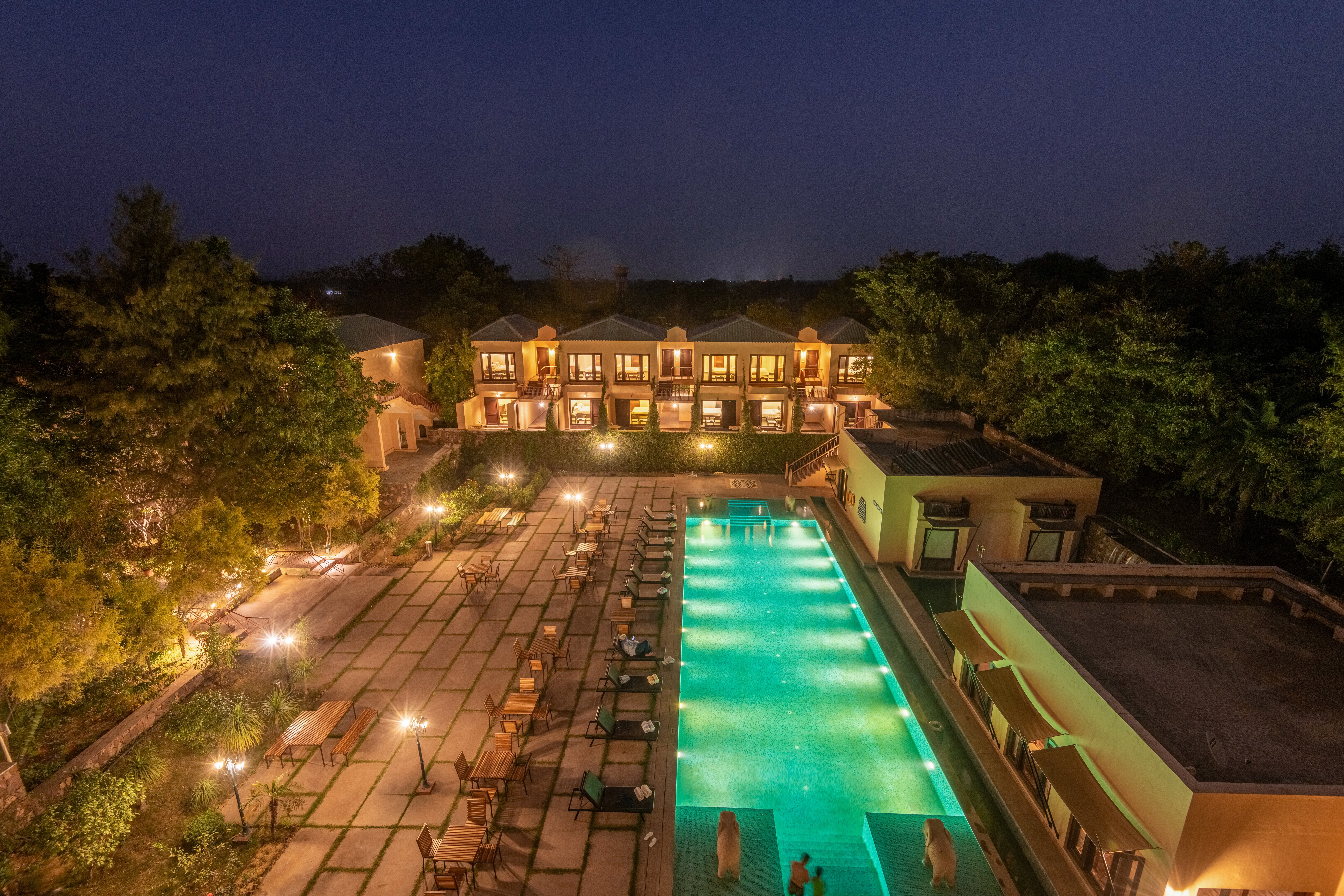 Ranthambhore Kothi-泳池