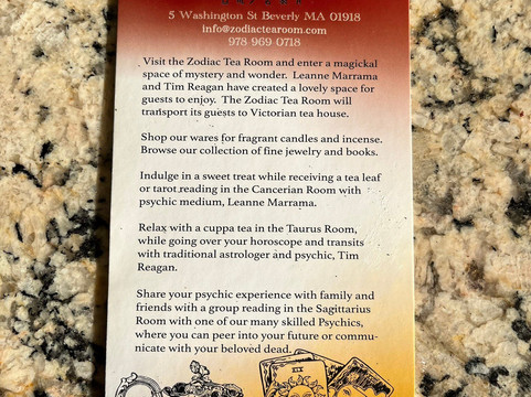 Zodiac Tea Room-Beverly必去景点