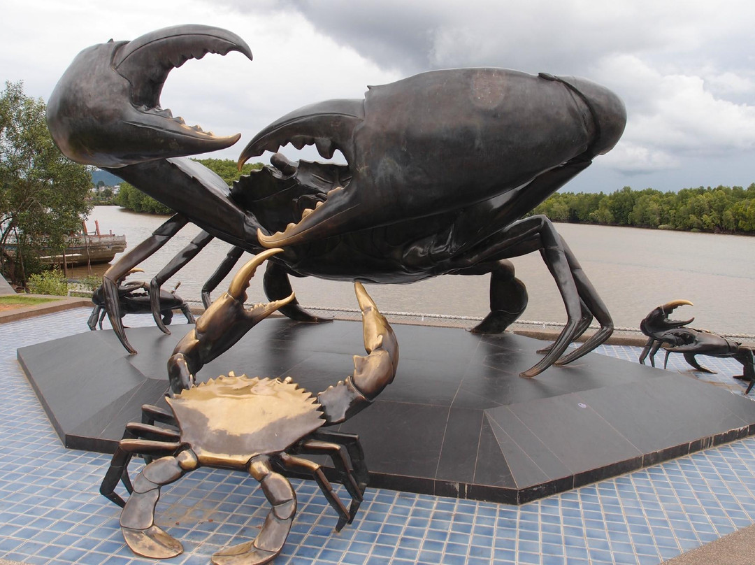 甲米城螃蟹海鸥雕塑-甲米必去景点