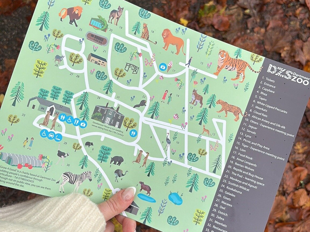 Dartmoor Zoological Society-Sparkwell必去景点