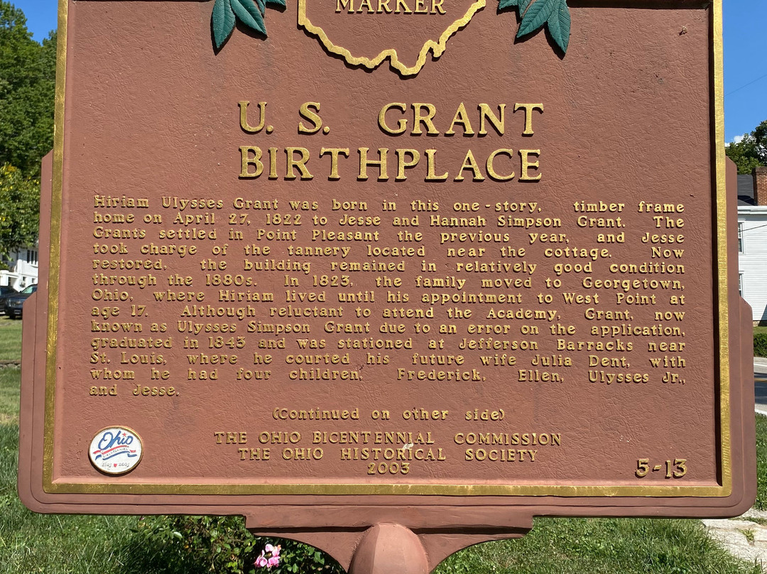 U.S. Grant Birthplace-Point Pleasant必去景点