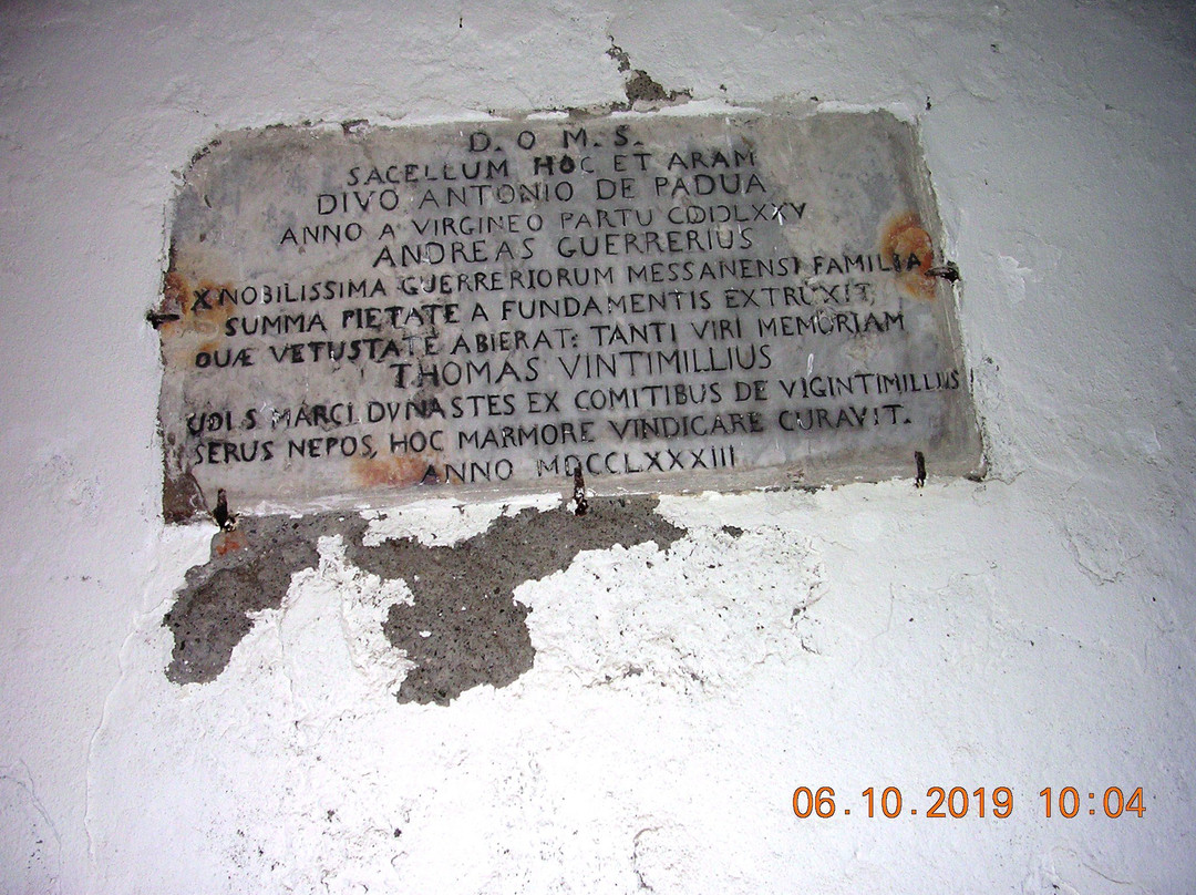 Capo Milazzo - Santuario di Sant'Antonio da Padova景点图片