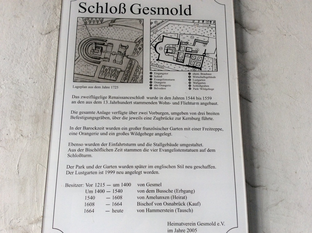 Schloss Gesmold-梅勒必去景点