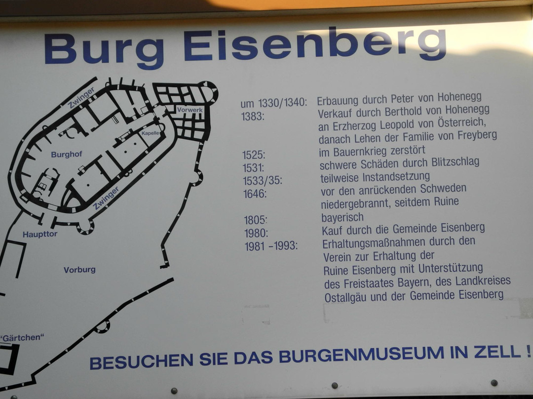 Burgruine Eisenberg景点图片