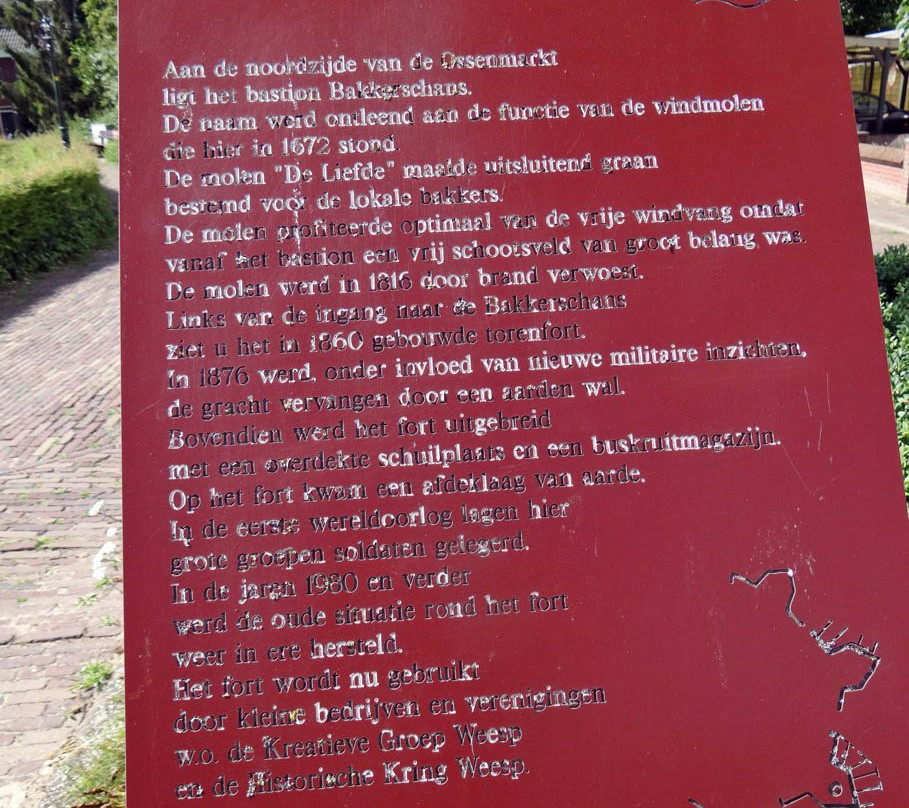 Rijksmonument Torenfort aan de Ossenmarkt uit 1861-韦斯普必去景点