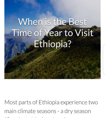 Ethiopia Trek Tour-Debark必去景点