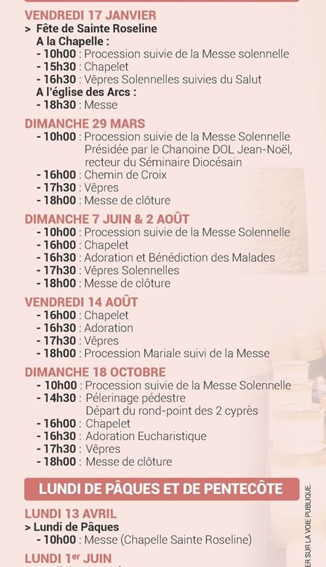 Chapelle Sainte Roseline景点图片