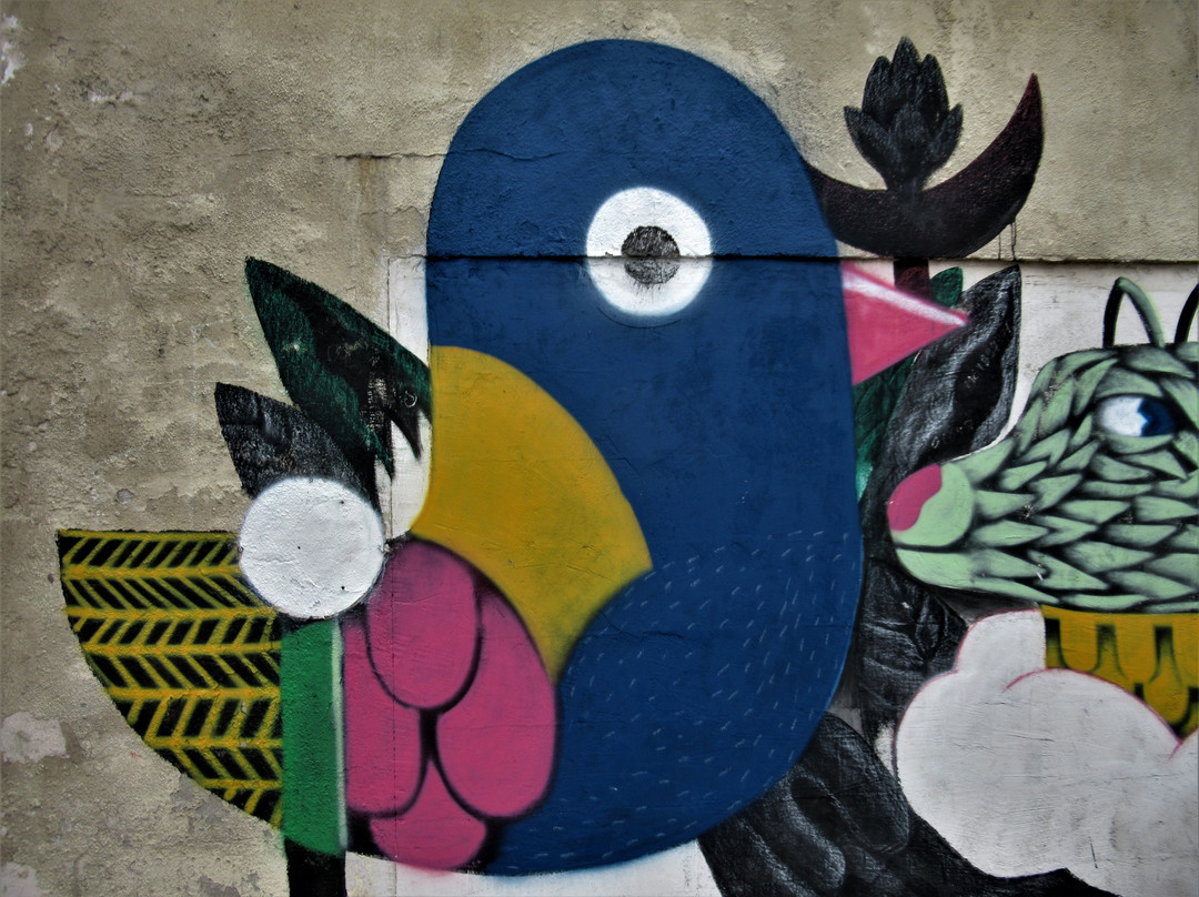 Fresque "Chien et oiseau"景点图片