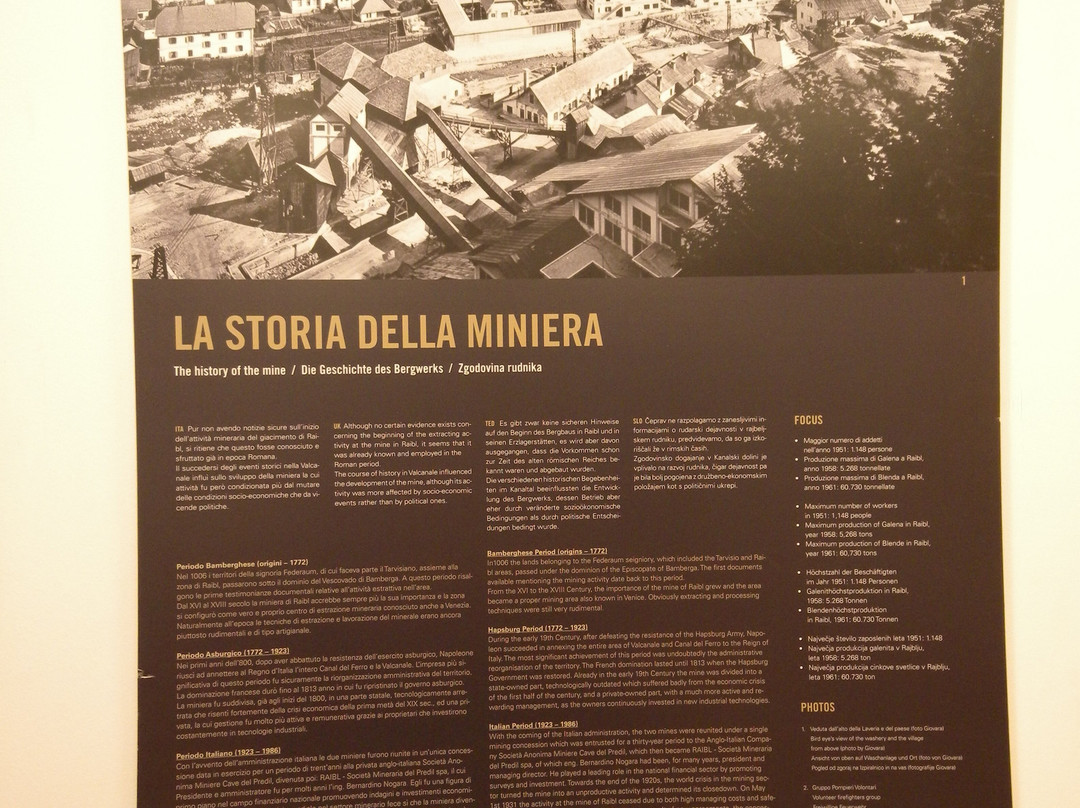 Museo della Tradizione Mineraria-Cave del Predil必去景点